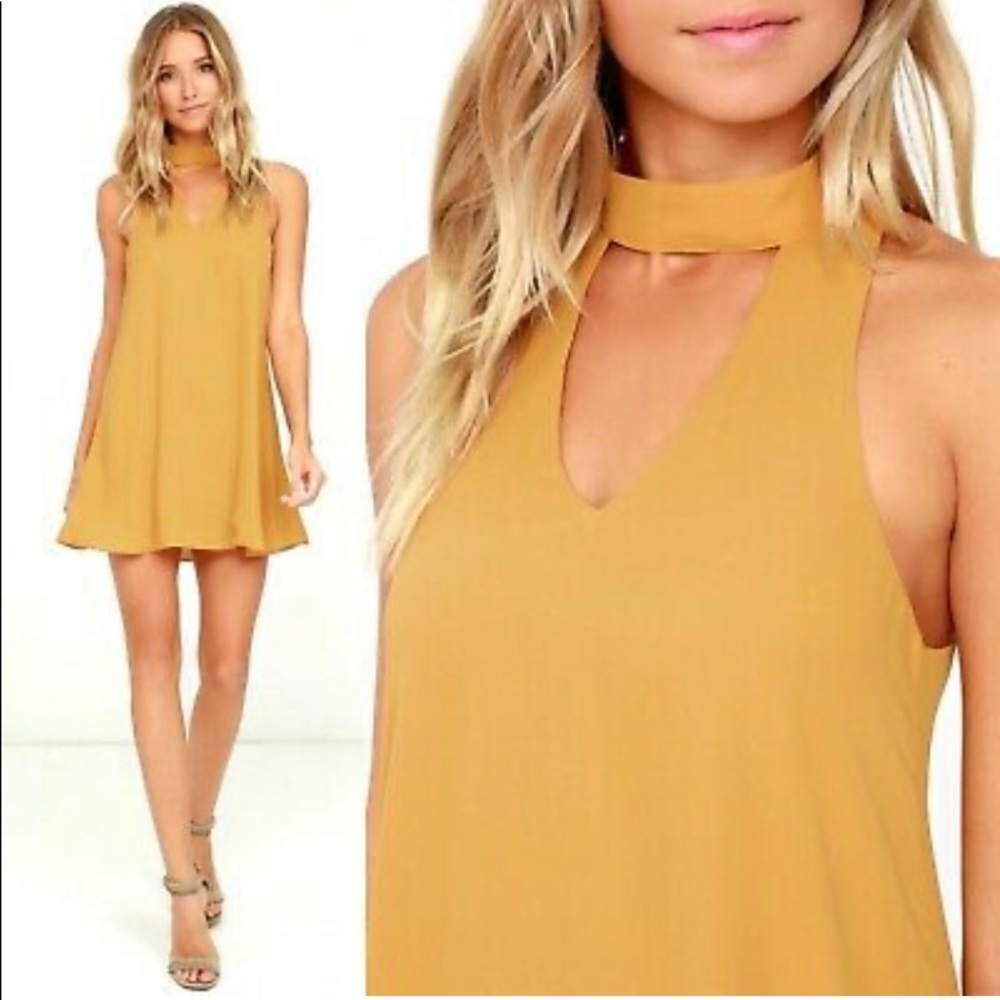 Sold🤗Lulu’s groove thing golden yellowdress - Picture 2 of 7